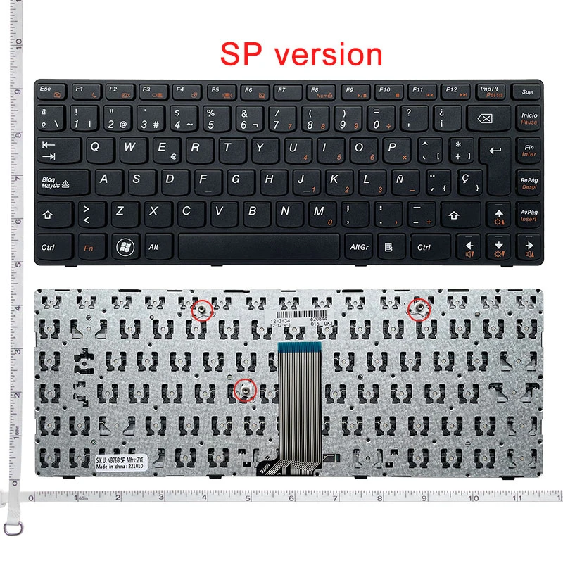 US/RU/SP/BR English NEW Laptop Keyboard For Lenovo G480 G485 Z380 Z480 Z485 G410 G405 G490 A/AM/AT S410P Flex14G Flex14D Flex14A detail