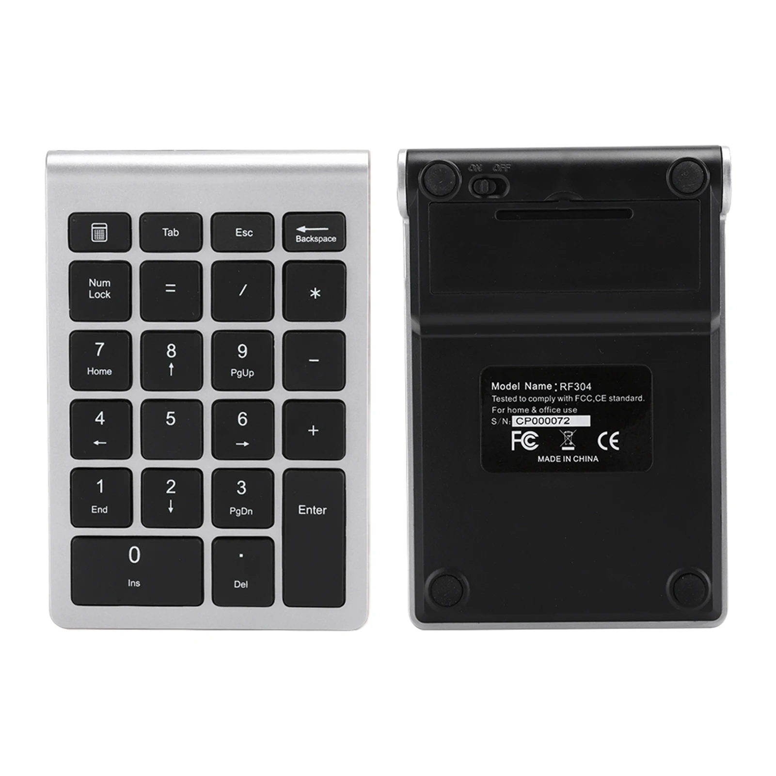 22Keys Numeric Keyboard 2.4G Wireless Mini Portable Ergonomic Design Digital Keyboard Numpad with USB Receiver for Office Laptop detail