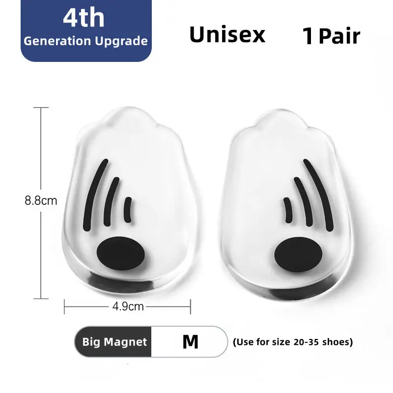 O/X Leg Type Valgus Varus Correction Plantar Fasciitis Gel Insole Magnet Massage Foot Care Silicone Orthopedic Insoles for Feet product view