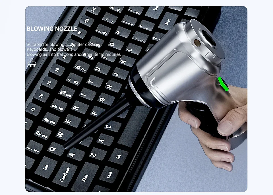 SZUK Wireless Portable Car Vacuum Cleaner Strong Suction Handheld Vacuum Home & Car Dual Use Robot Cleaner For Desktop Keyboard detail