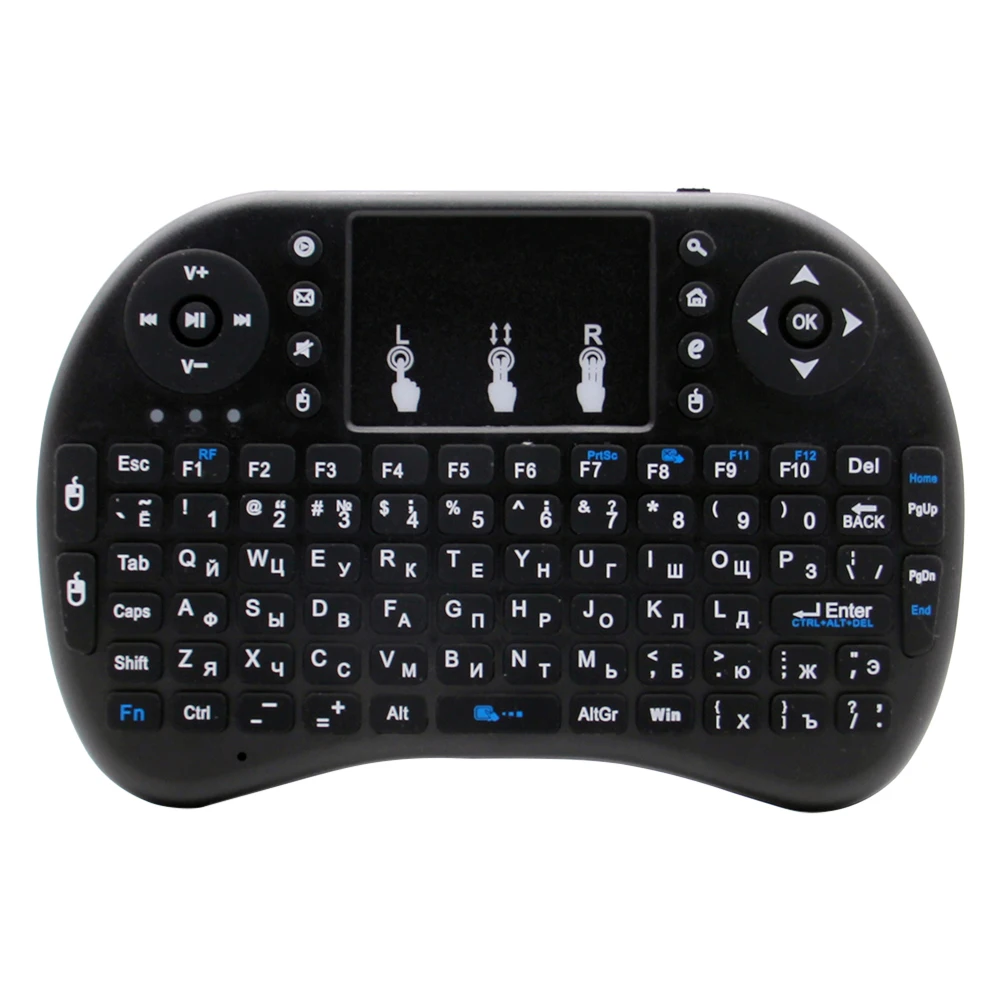 i8 Mini Wireless Battery Keyboard 2.4GHz English Language Air Mouse With Touchpad Handheld for Laptop Android TV Box PC detail