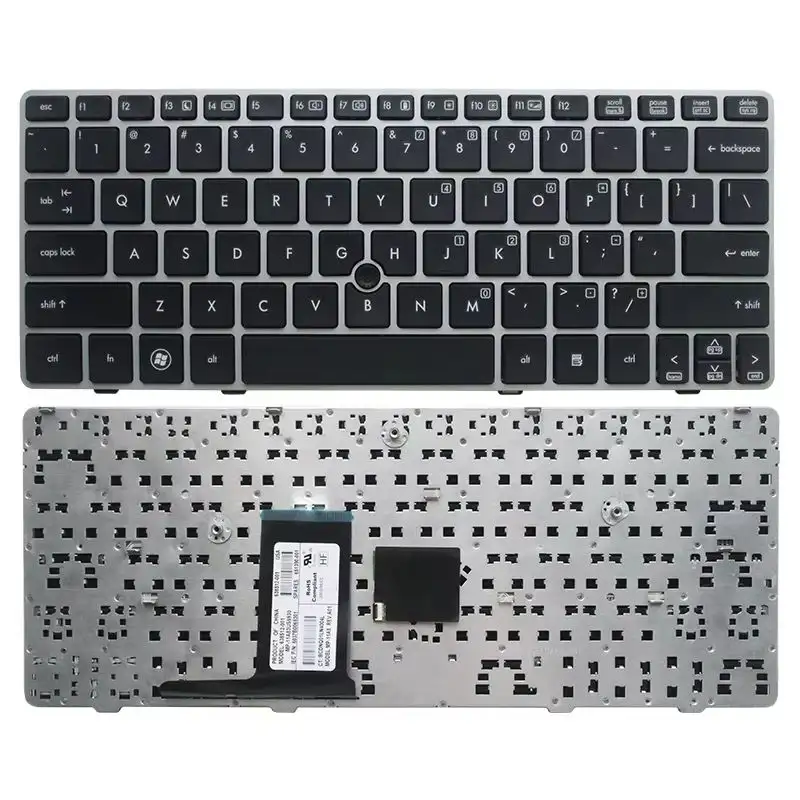 UK/US/BR/SP/RU NEW keyboard for HP EliteBook 2570 2570P 2560 2560p England Laptop KB SILVER frame product view