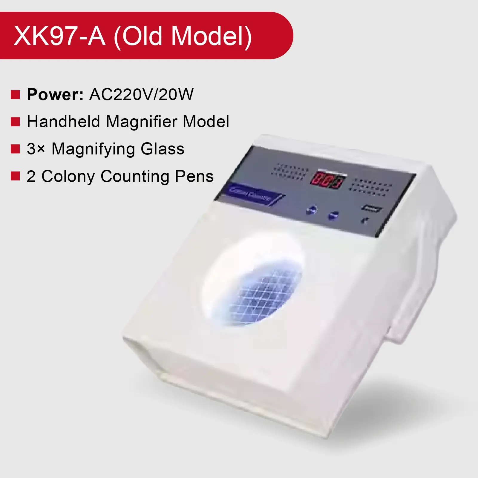 Digital Colony Counter XK97-A 220V  Bacterial Colony Counting Device Semi-Automatic Lab Colony Counter with LED Display product view