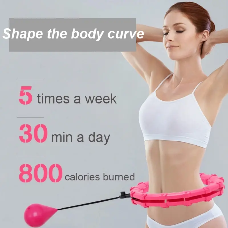 21/24/27/30 Knots Sport Fitness Hoops Abdominal Thin Waist Exercise Massage Hoop Fitness Equipment Gym Home Training Weight Loss product view