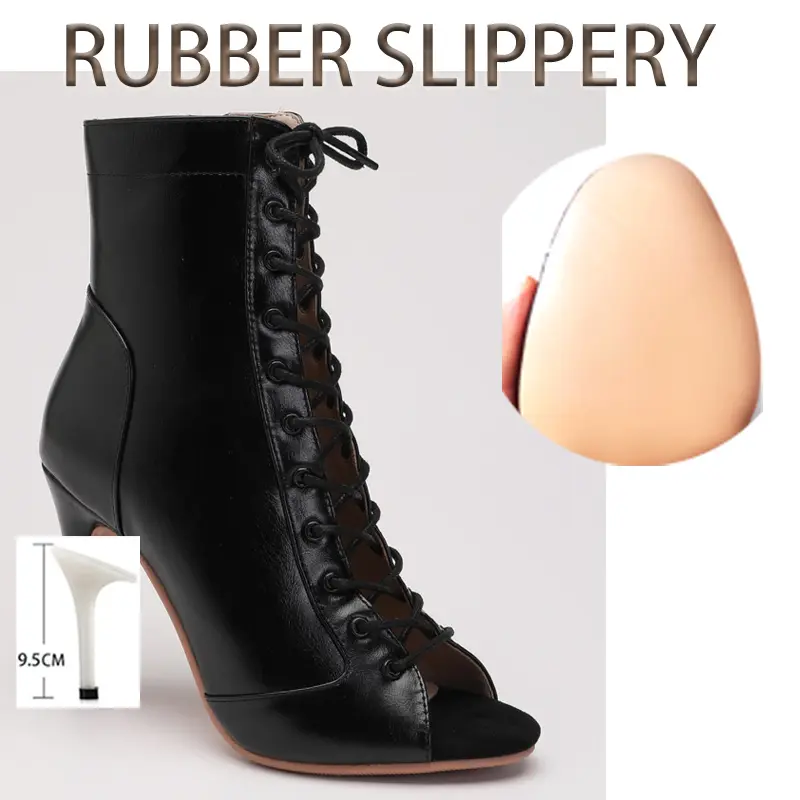 High Quality Party Stilettos Jazz Dance Ballroom Suede Sole Customizable Latin Dancing Outdoor Sexy Booties Big Size product view