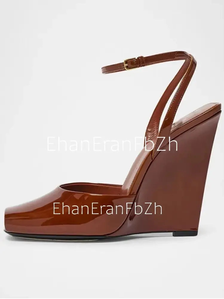 Summer New Slope High Heel Sandals Fish Mouth Thick Bottom High Heel Shoes Fashion Party Sexy Women's Large Sandals product view