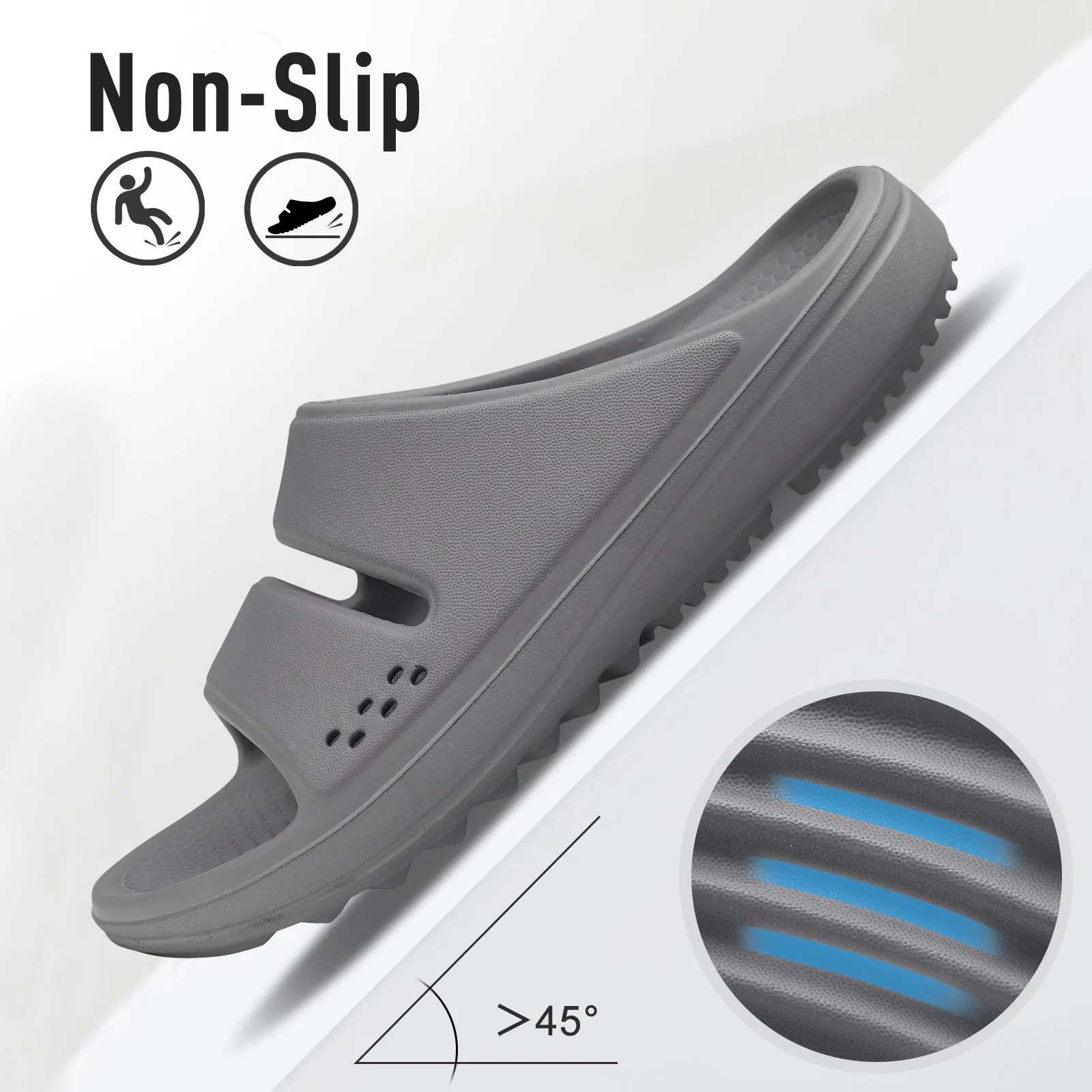 Bebealy Women Orthopedic Slippers With Arch Support Outdoor Men Slippers Soft Antiskid Home Slippers Indoor EVA Cloud Slippers detail