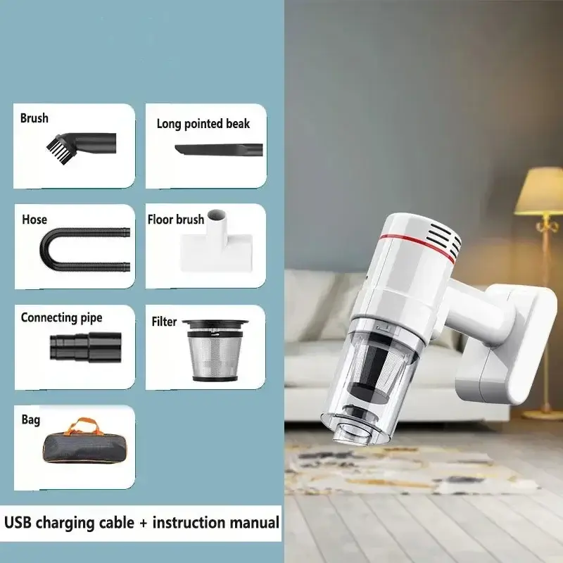 95000Pa Wireless Handheld Vacuum Cleaner Car Use Large Suction and Cordless Portable Cleaning Robot Home Vacuum Cleaner product view