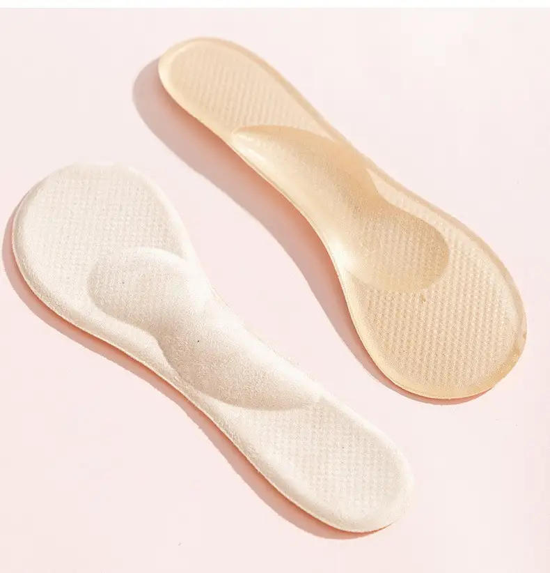1 Pair Soft Silicone Suede Forefoot Shoe Inserts Thickened Arch Support Self‑Adhesive Anti‑Slip Invisible Foot Pads For High Hee product view