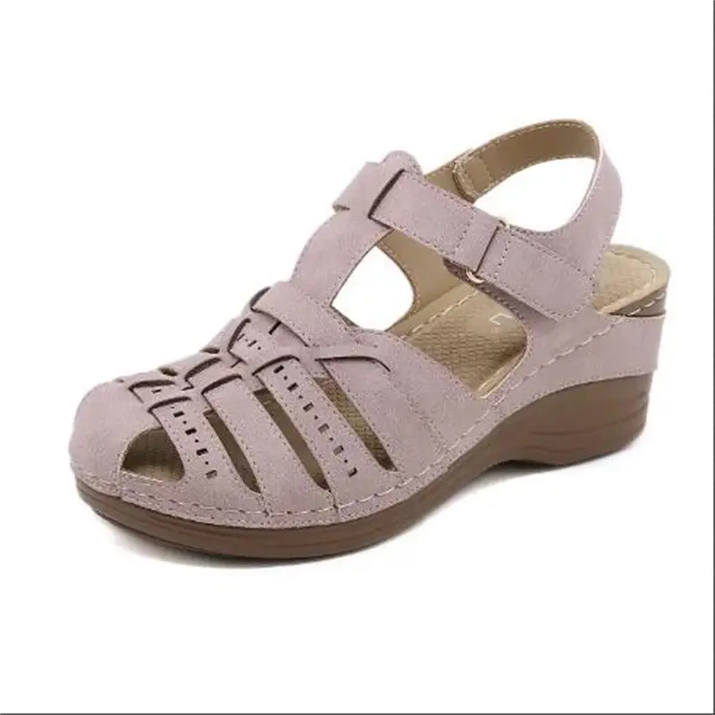 Summer New Slope Heel Baotou Sandals Large Women's Shoe Item Number-