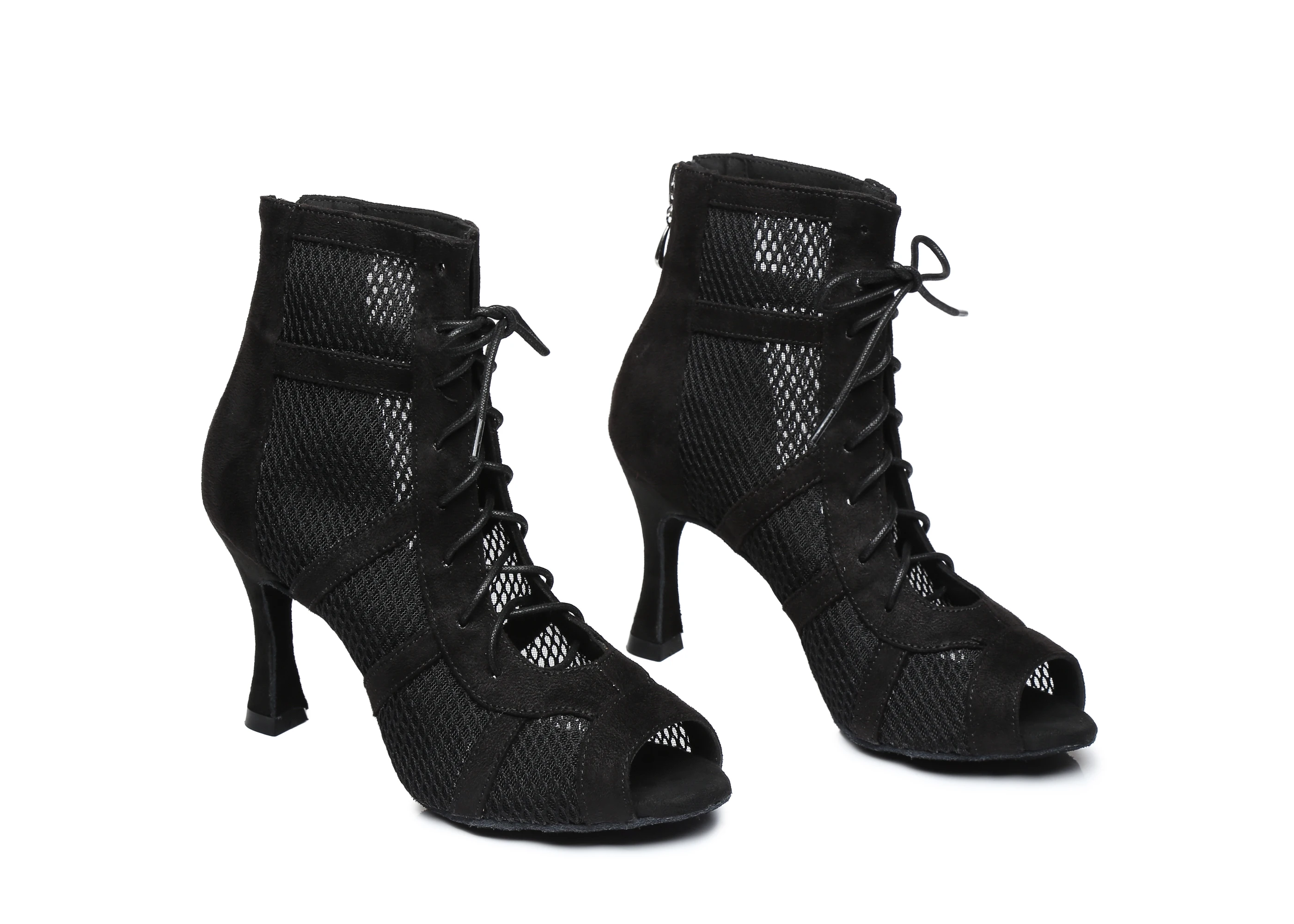 SWDZM Shiny Women Dance Boots Latin Jazz Dance Shoes Full Rhinestone Dancing Boots Customizable Heels Women Ladies Dancing Shoes detail