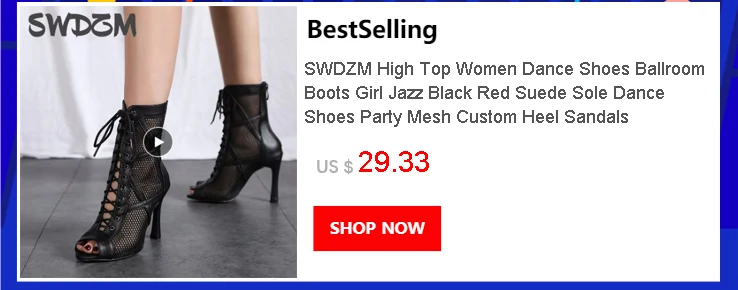 SWDZM Shiny Women Dance Boots Latin Jazz Dance Shoes Full Rhinestone Dancing Boots Customizable Heels Women Ladies Dancing Shoes detail