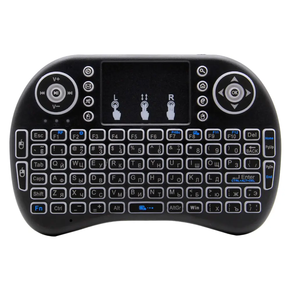 i8 Mini Wireless Battery Keyboard 2.4GHz English Language Air Mouse With Touchpad Handheld for Laptop Android TV Box PC product view