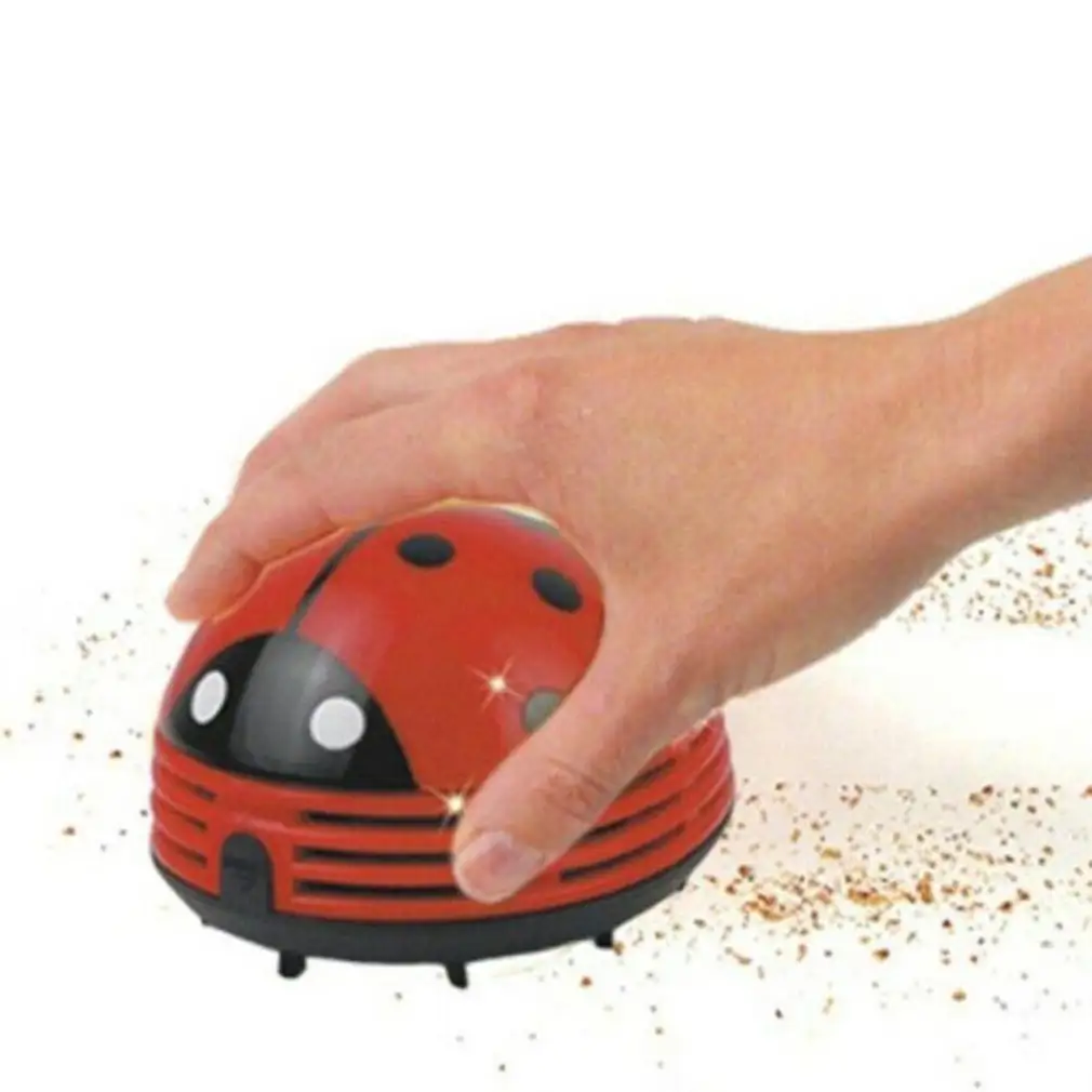 Cute Ladybug Desktop Vacuum Cleaner Dust Collector for Home Office Table Mini Cleaning Brush Keyboard Cleaner Dropshipping Hot product view