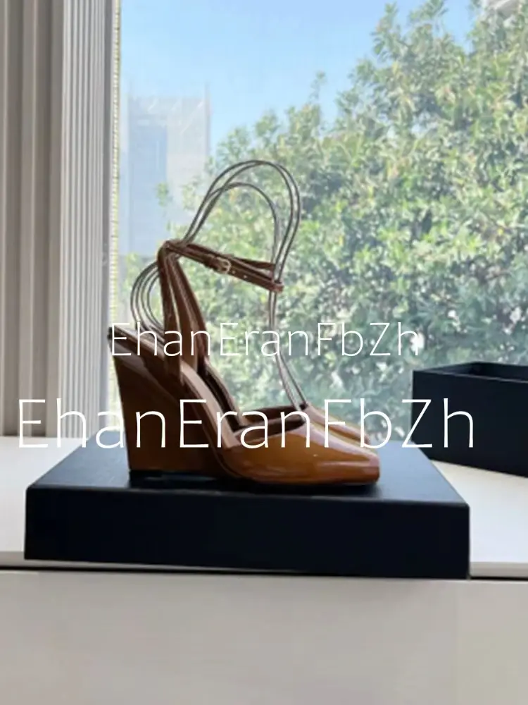 Summer New Slope High Heel Sandals Fish Mouth Thick Bottom High Heel Shoes Fashion Party Sexy Women's Large Sandals product view