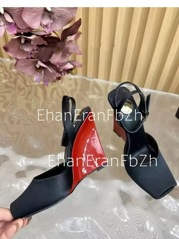 Summer New Slope High Heel Sandals Fish Mouth Thick Bottom High Heel Shoes Fashion Party Sexy Women's Large Sandals product view