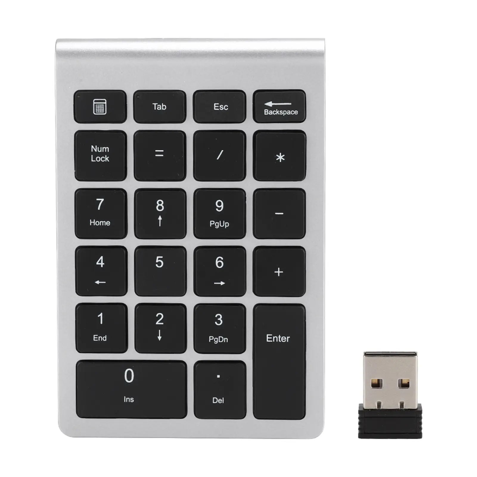 22Keys Numeric Keyboard 2.4G Wireless Mini Portable Ergonomic Design Digital Keyboard Numpad with USB Receiver for Office Laptop product view