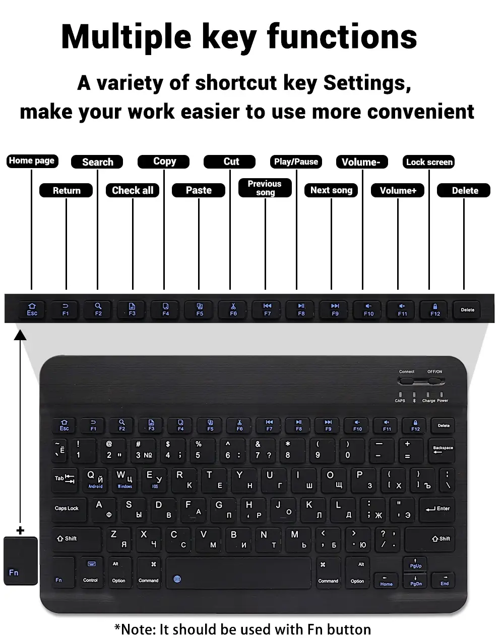READ YYEAH RGB Backlit Bluetooth Keyboard Mouse Combo Multi-language Rechargeable Wireless Keyboard for Tablet Laptop PC Gaming product view