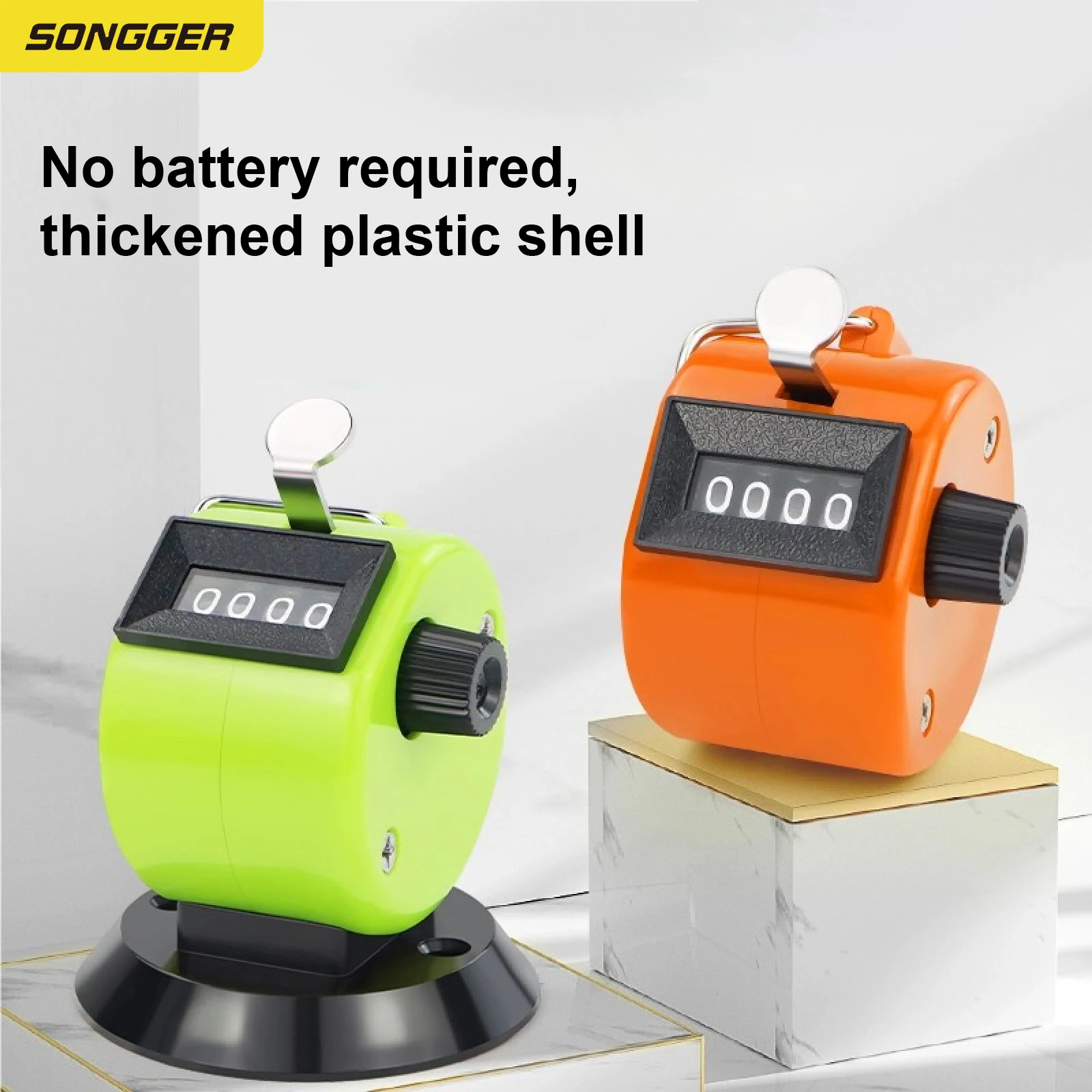 Manual Counter Mechanical Tally Handheld Rotary Clicker Counter Resettable People Counting Warehouse Golf Inventory Tool product view
