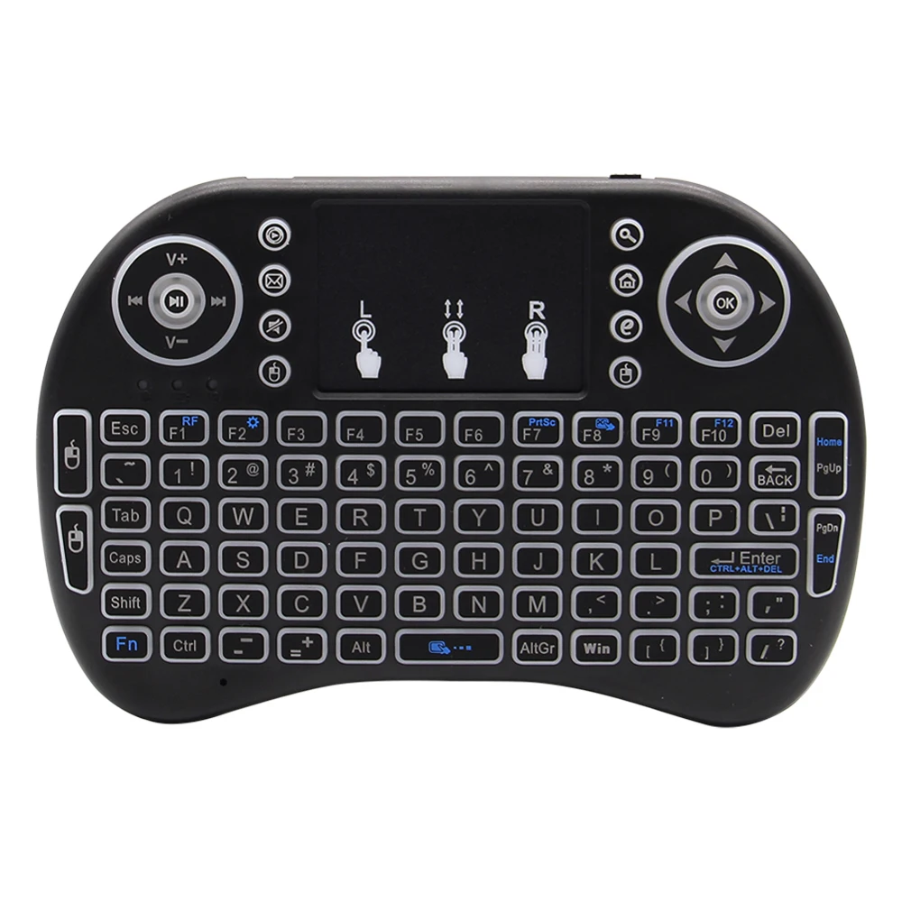 i8 Mini Wireless Battery Keyboard 2.4GHz English Language Air Mouse With Touchpad Handheld for Laptop Android TV Box PC detail