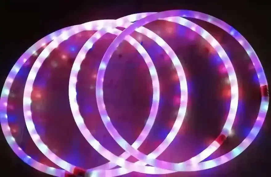 2026 Gym Fitness Multi Color Lighting Perfect For Festivals LED Hula Sport Hoop product view