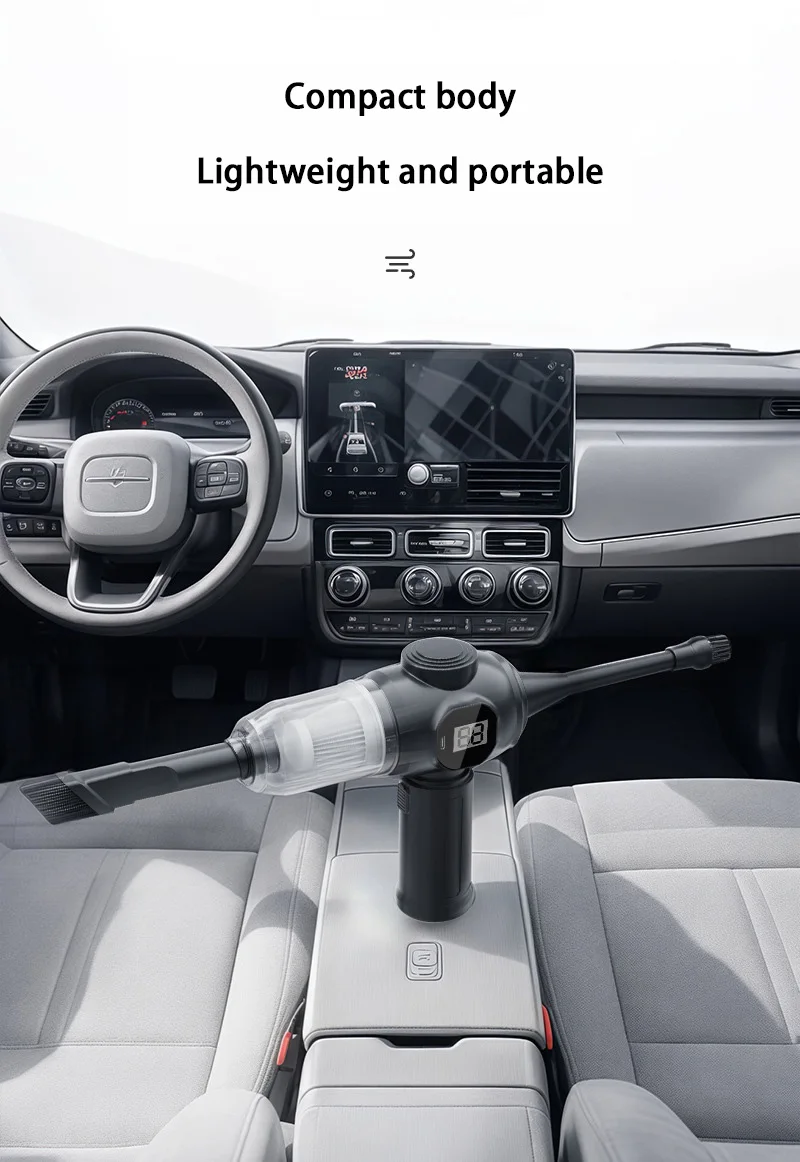 Vacuum Cleaner Car Suction Blowing Integrated Small High-power Suction Wireless Handheld Dust Desktop Vacuum Cleaner detail