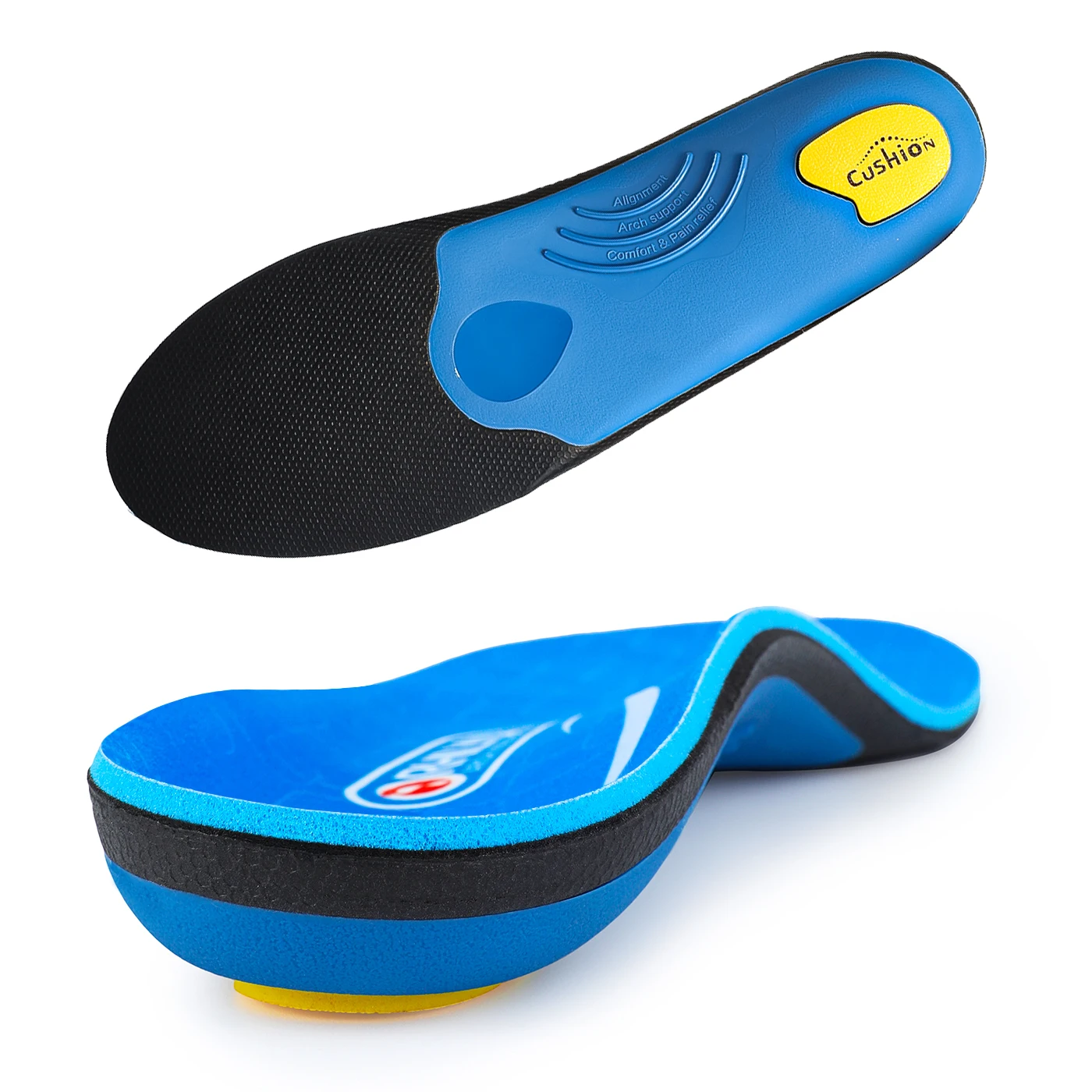 Flat Feet Template Arch Support Orthopedic Insoles,Men Women Plantar Fasciitis Heel Pain Orthotics Insoles Sneakers Shoe Inserts detail