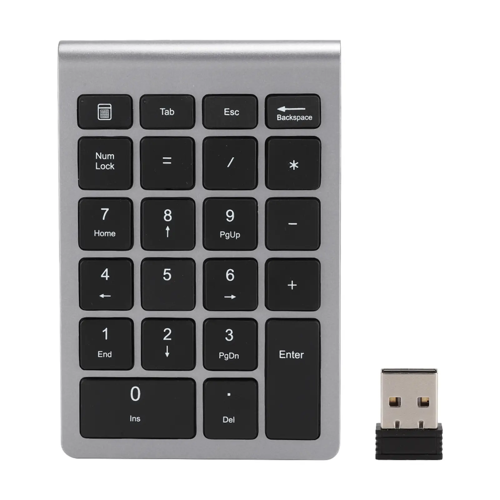 22Keys Numeric Keyboard 2.4G Wireless Mini Portable Ergonomic Design Digital Keyboard Numpad with USB Receiver for Office Laptop product view