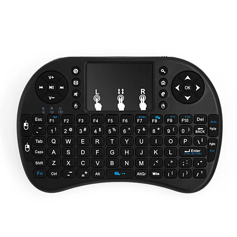 I8 2.4G Wireless Keyboard English Mini Keyboard Air Mouse Handheld Keyboard with Touchpad for Android LaptopTV BOX Projector detail