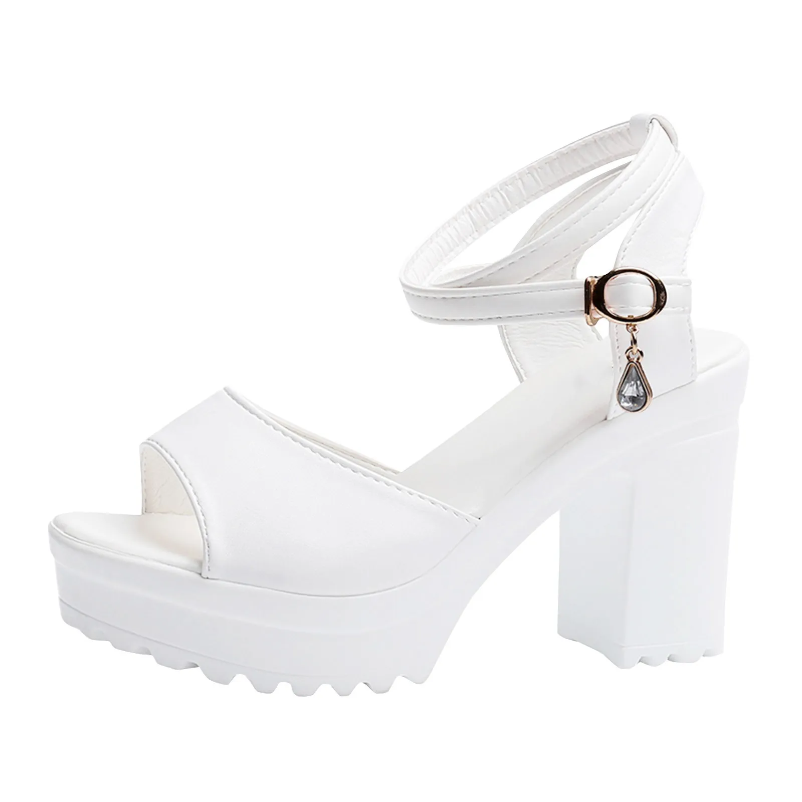 Women Fish Mouth Platform High Heels Wedges Buckle Slope Sandals Women Shoes Woman Platform High Heels Sandals High Heels detail