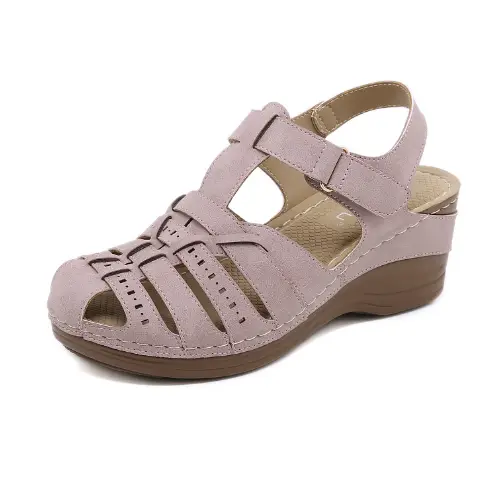 Summer New Slope Heel Baotou Sandals Large Women's Shoe Item Number- product view