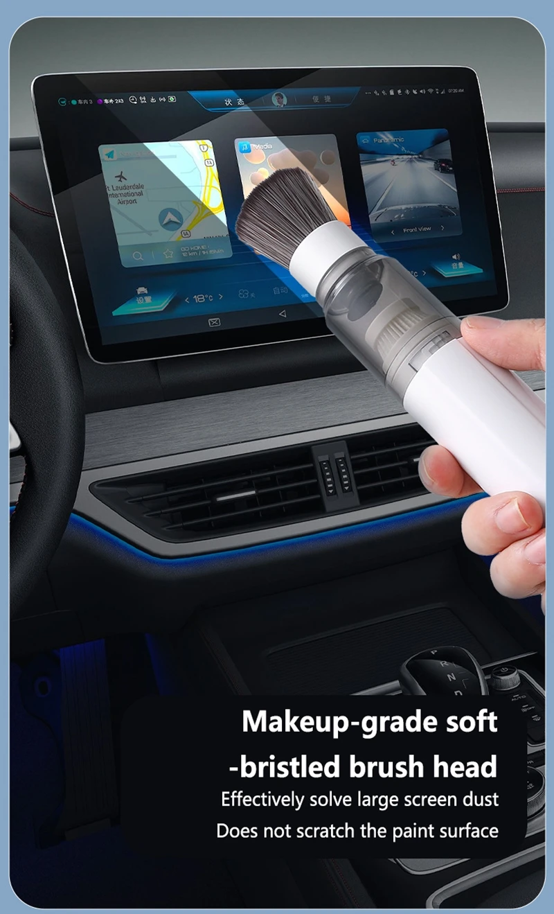 Lenovo Handheld Vacuum Cleaner 3-in-1 Suction/Blow/Water Absorption Strong Suction Portable for Car Powder Desktop Cleaning detail