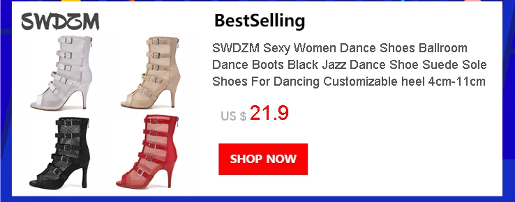 SWDZM Shiny Women Dance Boots Latin Jazz Dance Shoes Full Rhinestone Dancing Boots Customizable Heels Women Ladies Dancing Shoes detail