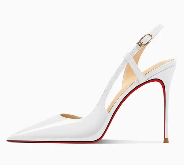 White Patent Leather Design with a High-End and Non-Tiring Foot Feel. 2026 New Pointed and Slim Heeled High Heels for Women product view