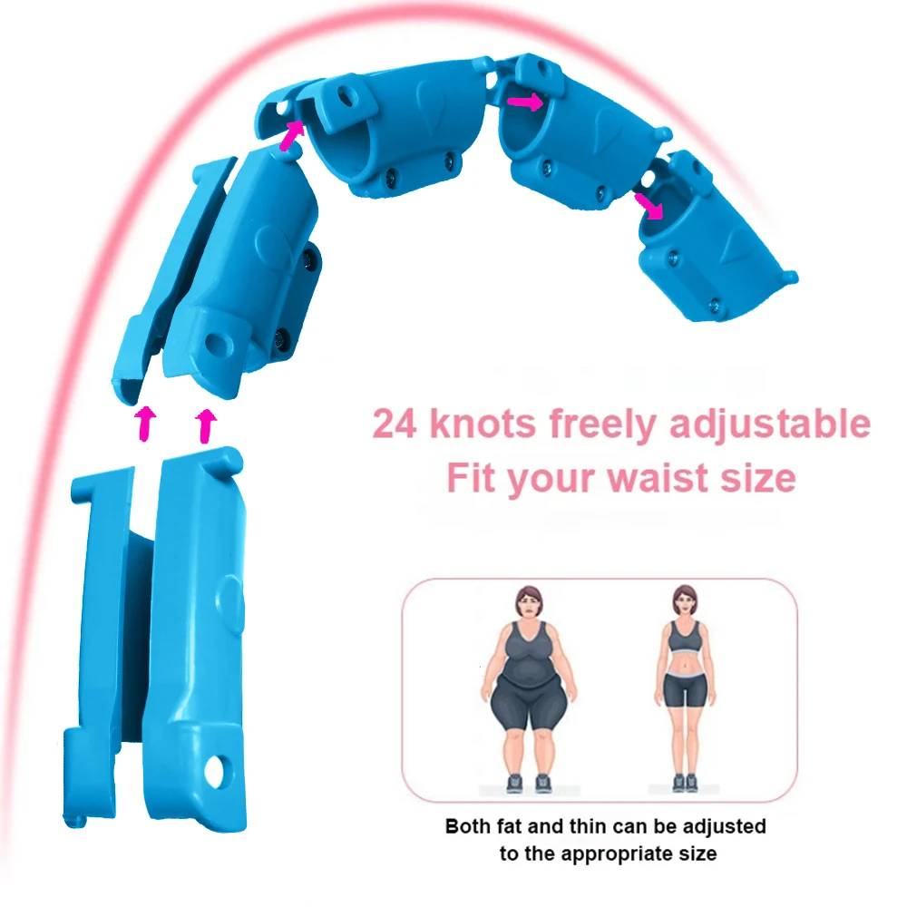 21/24/27/30 Knots Sport Fitness Hoops Abdominal Thin Waist Exercise Massage Hoop Fitness Equipment Gym Home Training Weight Loss detail