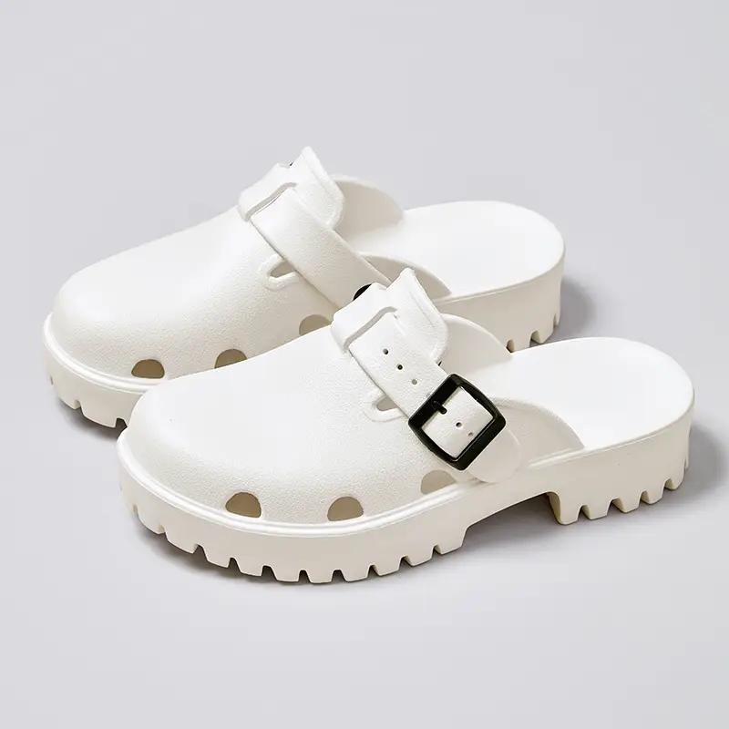 Smile Pop Women Platform Sandals Summer Clogs Slippers Fashion Women's Flat Slippers Outdoor Antiskid Waterproof Home Sandals product view