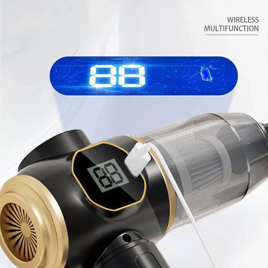 Vacuum Cleaner Car Suction Blowing Integrated Small High-power Suction Wireless Handheld Dust Desktop Vacuum Cleaner product view