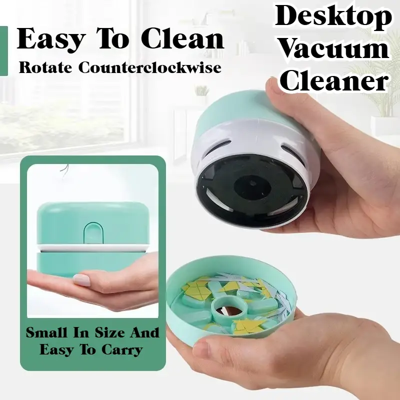 Mini Portable Silent Desktop Vacuum Cleaner for Office Home Study Cleaning Exquisite Gift product view