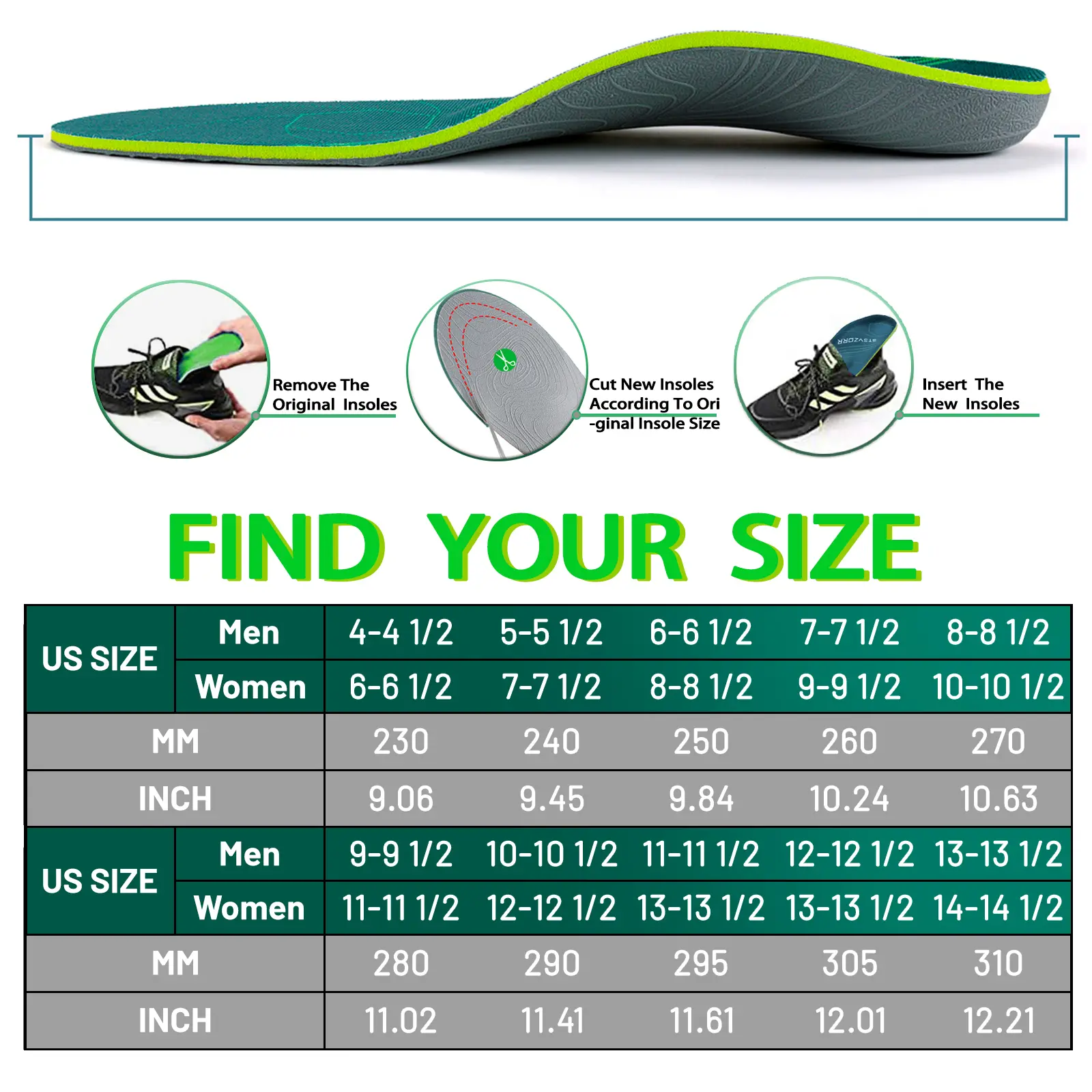 Flat Feet Template Arch Support Orthopedic Insoles,Men Women Plantar Fasciitis Heel Pain Orthotics Insoles Sneakers Shoe Inserts product view