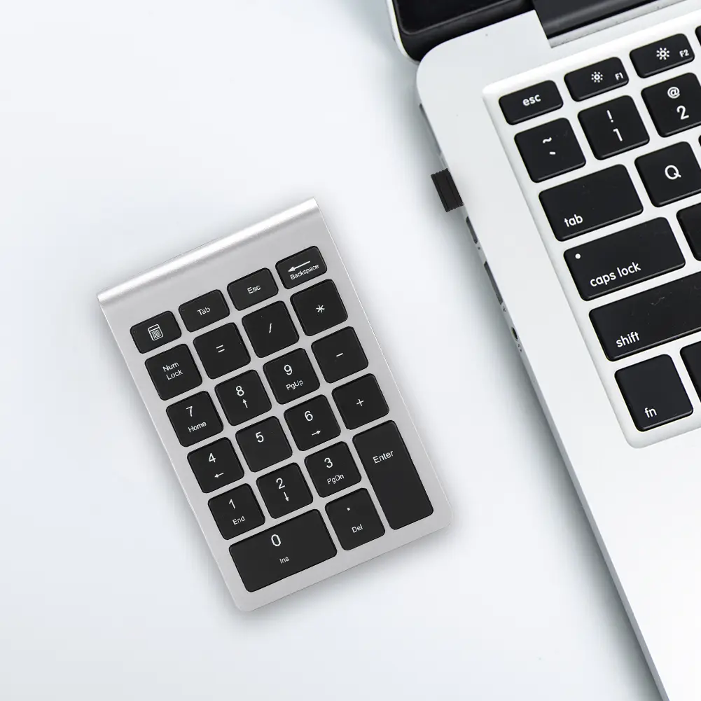 22Keys Numeric Keyboard 2.4G Wireless Mini Portable Ergonomic Design Digital Keyboard Numpad with USB Receiver for Office Laptop product view