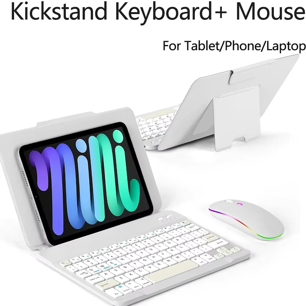 Mini Wireless Bluetooth Keyboard with Touchpad Mouse For Laptop Tablet Phone Ipad Rechargeable Gaming Windows Android IOS product view