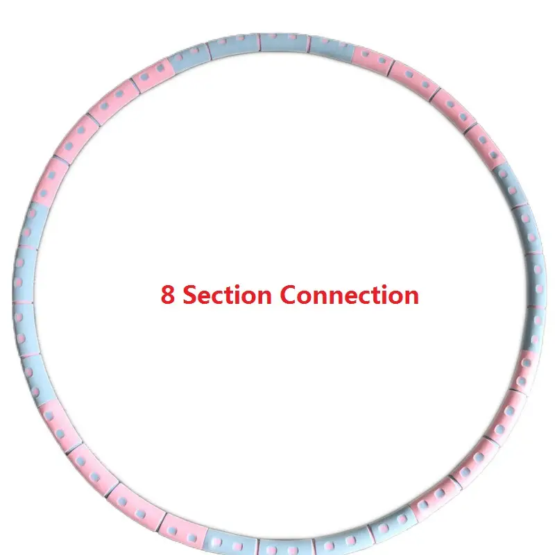 8 Section Sport Hoop Abdomen Circle Exercise Home Bodybuilding Lose Weight Yoga Hoop Exercise Crossfit Fitness Workout product view