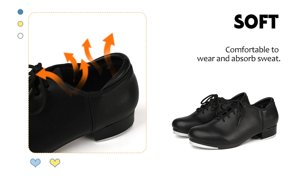 Tap Dance Shoes Sports Dance Shoes Women/Men Kicked Shoes Performance Tap Dancing Shoes Step Sneakers High-impact Aluminum Plate detail