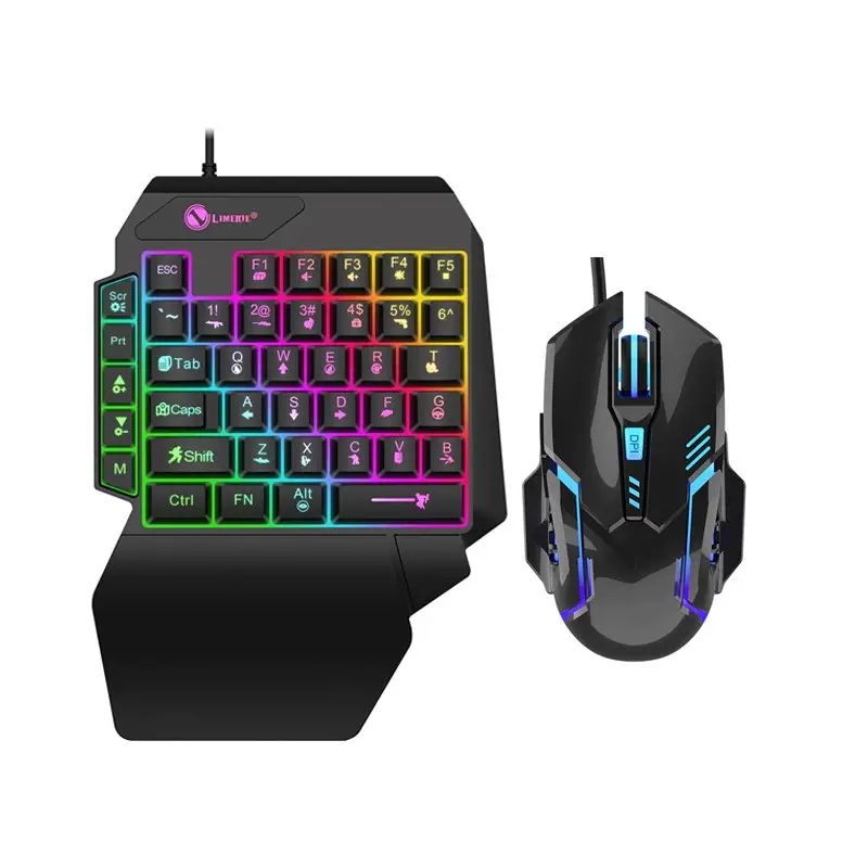 M3Pro+ Game Mobile Controller Converter Set OneHanded Keyboard and Mouse Combo For Android FPS Gaming Adapter For PC Computer product view