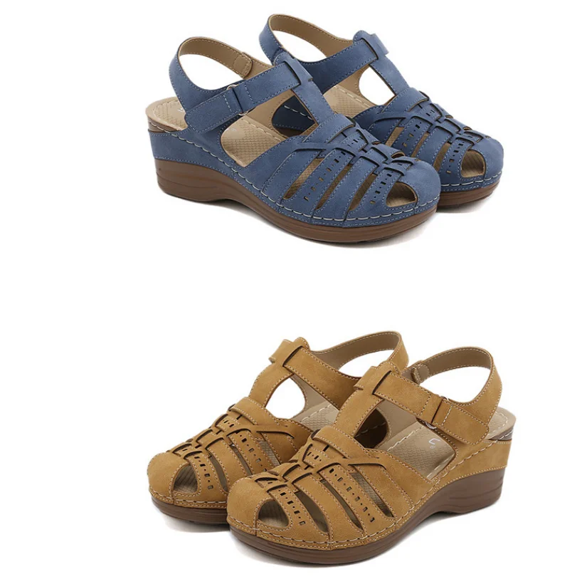 Summer New Slope Heel Baotou Sandals Large Women's Shoe Item Number- detail