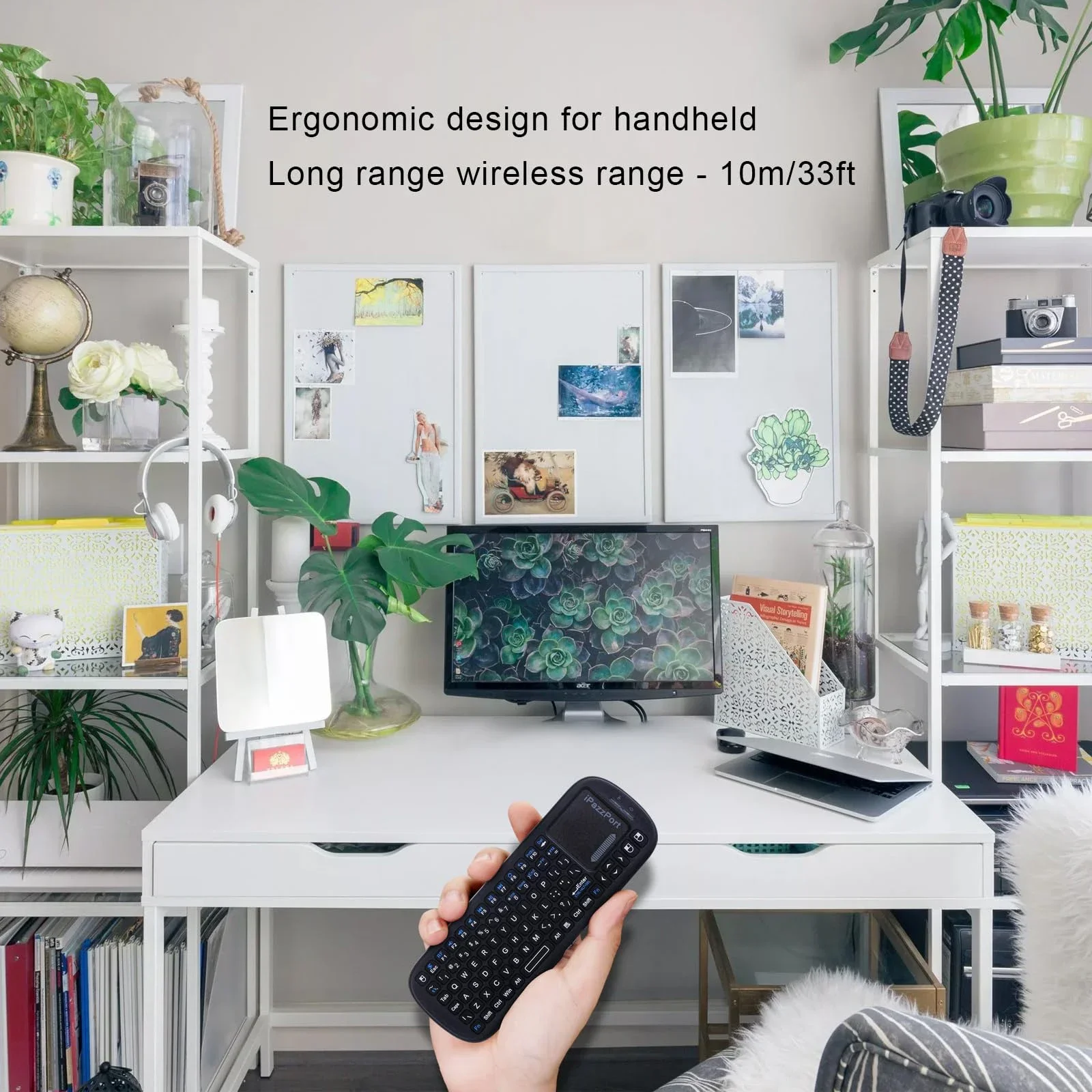 IPazzPort Mini Bluetooth & 2.4GHz Wireless Keyboard with Touchpad Mouse Combo for Android TV Box/PC/Tablet/PS4/Raspberry Pi 3/HT product view