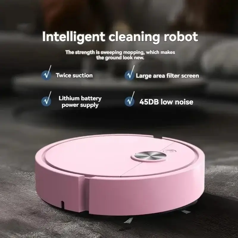 Smart Mini Vacuum Cleaning Robot Mopping Suction And Sweeping Integrated Fully Automatic Household Cleaning Sweeping Robot product view