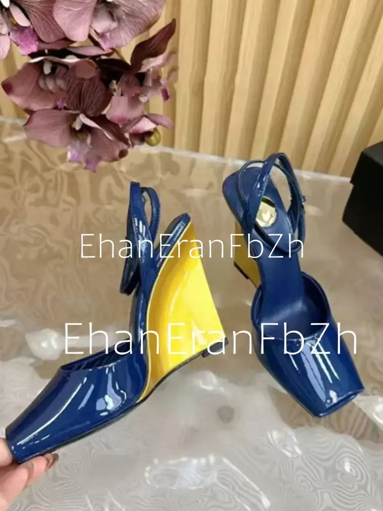 Summer New Slope High Heel Sandals Fish Mouth Thick Bottom High Heel Shoes Fashion Party Sexy Women's Large Sandals product view