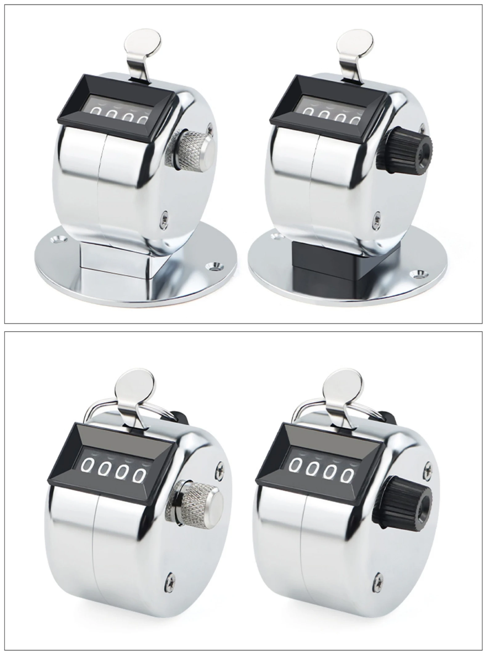 4 Digit Handheld Mechanical Tally Counter Clicker for Events Crowd Counting Warehouse Attendance 09999 No Battery detail