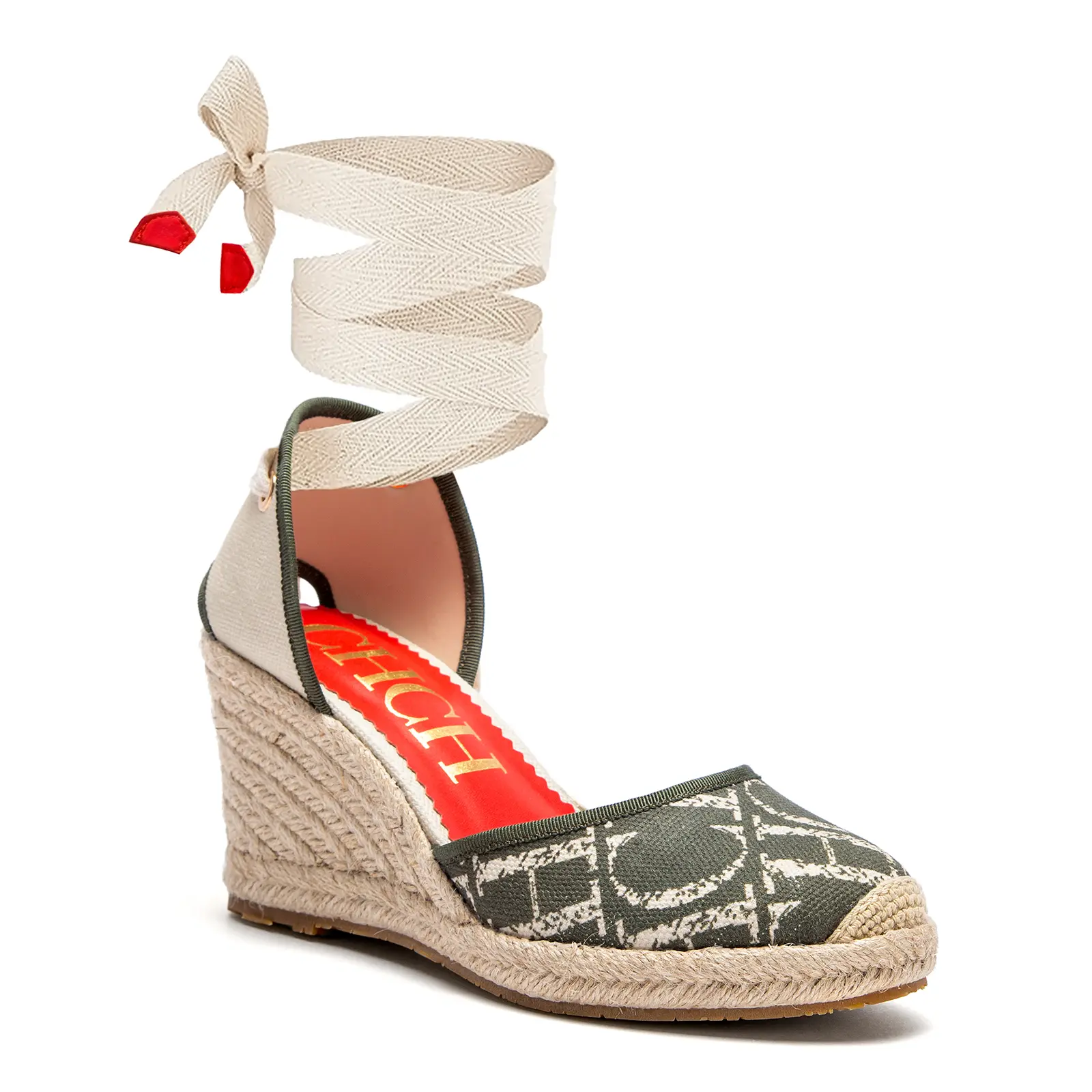 Women's Sandals 2025 New Hemp Bottom Slope Heel Sandals Comfortable and Breathable Holiday Beach Women's Shoes 8CM product view